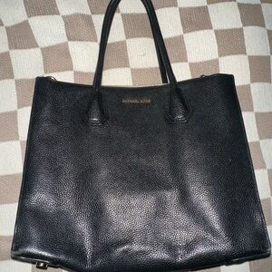 Michael Kors Black Pebbled Leather Tote